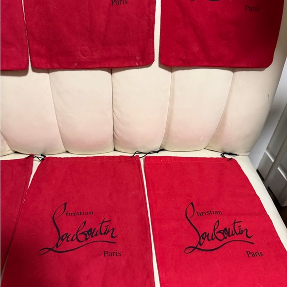 Christian Louboutin Signature Red Dust Bags - Picture 6 of 7